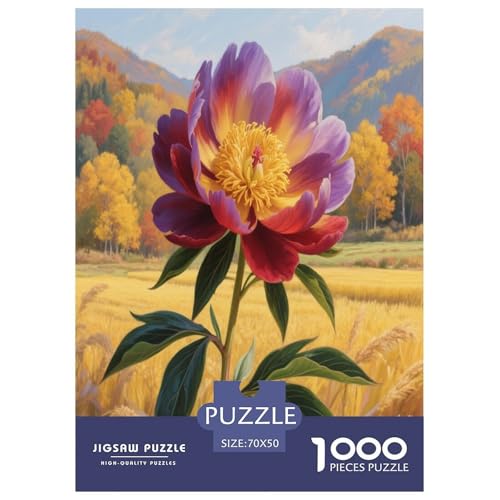 Peony Puzzle 1000-teilige Schwer Puzzle Spielzeug Lernspiel Impossible Herausforderungsspielzeug Für Erwachsene Und Kinder Ab 12 Jahren 70x50cm/1000pcs Peony Puzzle 1000-teilige Schwer Puzzle Spielzeug Lernspiel Impossible Herausforderungsspielzeug Für Erwachsene Und Kinder Ab 12 Jahren 70x50cm/1000pcs von ChengzeTCo
