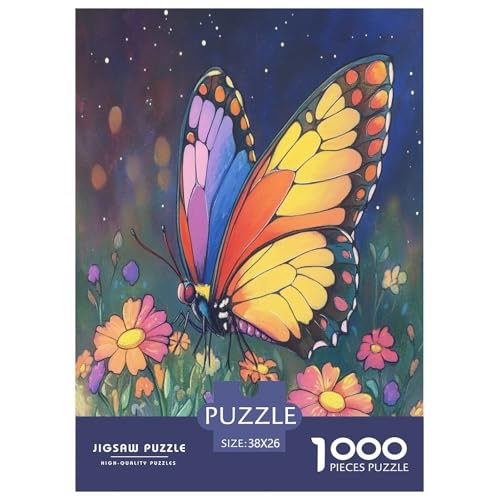 Schmetterling Puzzles 1000 Teile Schwer Puzzle Spielzeug Pädagogisches Spiel Impossible Herausforderung Spielzeug Für Erwachsene Und Kinder Ab 12 Jahren 38x26cm/1000pcs von ChengzeTCo