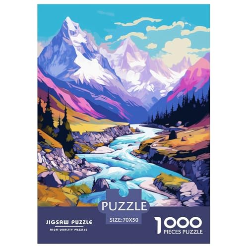 Seen and Snowy Mountains Puzzle 1000 Teile Schwer Puzzle Spielzeug Lernspiel Impossible Herausforderung Spielzeug Für Erwachsene Und Kinder Ab 12 Jahren 70x50cm/1000pcs Seen and Snowy Mountains Puzzle 1000 Teile Schwer Puzzle Spielzeug Lernspiel Impossible Herausforderung Spielzeug Für Erwachsene Und Kinder Ab 12 Jahren 70x50cm/1000pcs von ChengzeTCo