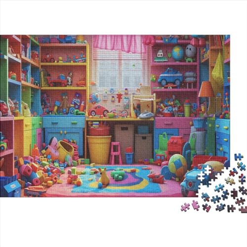 Traumhaus Puzzle Farbenfrohes 500 Teile Impossible Puzzle Herausforderung Puzzle Lustiges Kunstpuzzle Geschicklichkeitsspiel Für Die Ganze Familie 500pcs (52x38cm) von ChengzeTCo