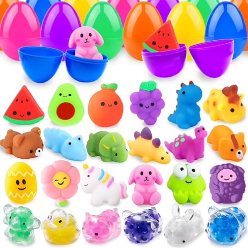 Chennyfun 24 Stück Ostereier Gefüllt mit Mochi Squishy, Kawaii Mini Mochi Set mit Wasse Perlen für Jungen Mädchen, Anti Stress Toys für ADHS und Autismus, Kinder Erwachsene Party Geburtstag Geschenk Chennyfun 24 Stück Ostereier Gefüllt mit Mochi Squishy, Kawaii Mini Mochi Set mit Wasse Perlen für Jungen Mädchen, Anti Stress Toys für ADHS und Autismus, Kinder Erwachsene Party Geburtstag Geschenk von Chennyfun