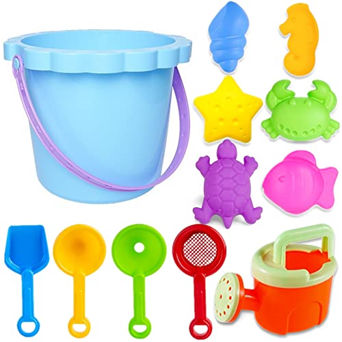 Chennyfun Strandspielzeug Set, 12 Stück Sandkasten Spielzeug Set mit Sand Förmchen, Eimer, Schaufeln, Gießkanne-Sandspielzeug Kinder für Kinder, Kleinkinder, Jungen und Mädchen Chennyfun Strandspielzeug Set, 12 Stück Sandkasten Spielzeug Set mit Sand Förmchen, Eimer, Schaufeln, Gießkanne-Sandspielzeug Kinder für Kinder, Kleinkinder, Jungen und Mädchen von Chennyfun