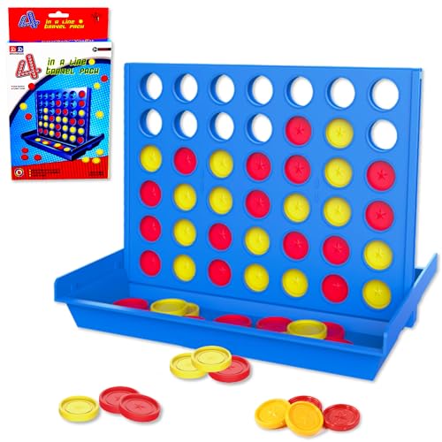 Chennyfun Vier Gewinnt, Vier Gewinnt Spiel Reisespiel, Brettspiel, 4 in Einer Reihe Reihe Vertikales Brettspiel, Strategiespiel für Kinder, Pädagogische Spielzeuggeschenke für Kinder Geeignet von Chennyfun
