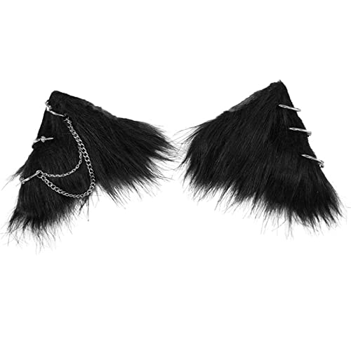 2 x Mädchen Tierohren Cosplay Quasten Ketten Haarnadel Kopfbedeckung pelziger Haarschmuck einzigartige Kopfbedeckung pelzige Ohren 2 x Mädchen Tierohren Cosplay Quasten Ketten Haarnadel Kopfbedeckung pelziger Haarschmuck einzigartige Kopfbedeckung pelzige Ohren von Chenxi Studio