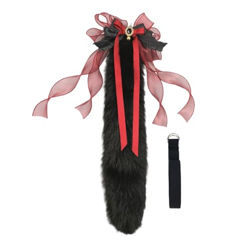Chenxi Studio 1 x Füchse Wolfsohren Stirnband pelziger Schwanz Wolfsohren Wolfsschwanz für Weihnachten Halloween Cosplay Party Kostüm Zubehör Chenxi Studio 1 x Füchse Wolfsohren Stirnband pelziger Schwanz Wolfsohren Wolfsschwanz für Weihnachten Halloween Cosplay Party Kostüm Zubehör von Chenxi Studio