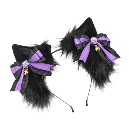 Chenxi Studio 1 x Füchse Wolfsohren Stirnband pelziger Schwanz Wolfsohren Wolfsschwanz für Weihnachten Halloween Cosplay Party Kostüm Zubehör Chenxi Studio 1 x Füchse Wolfsohren Stirnband pelziger Schwanz Wolfsohren Wolfsschwanz für Weihnachten Halloween Cosplay Party Kostüm Zubehör von Chenxi Studio