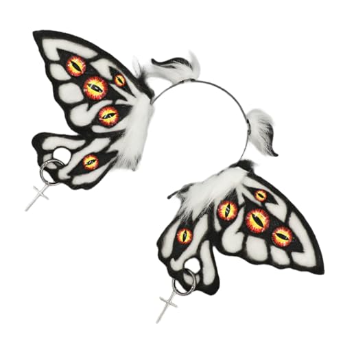 Chenxi Studio Dark Series Teufelsohren Haarband Halloween Dienstmädchen Hairhoop Rollenspiel Charakter Haarband Kostüm Zubehör Kopfschmuck von Chenxi Studio