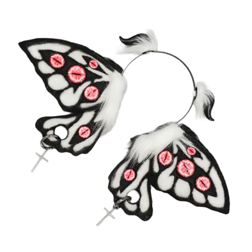 Chenxi Studio Dark Series Teufelsohren Haarband Halloween Dienstmädchen Hairhoop Rollenspiel Charakter Haarband Kostüm Zubehör Kopfschmuck Chenxi Studio Dark Series Teufelsohren Haarband Halloween Dienstmädchen Hairhoop Rollenspiel Charakter Haarband Kostüm Zubehör Kopfschmuck von Chenxi Studio