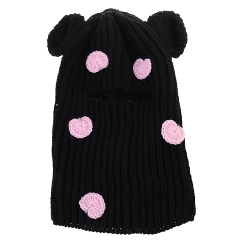Chenxi Studio Gestrickte Bärenhüte Kopfschmuck Foto Requisiten Handgemachte Kopfbedeckung Foto Requisiten Zubehör Panda Ohren Bär Thema von Chenxi Studio