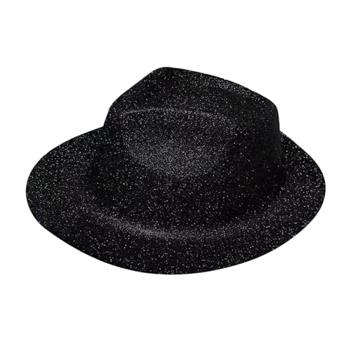Chenxi Studio Glitzernder Fedora-Hut, Uni, für Erwachsene, glitzerndes Puder, Cowboy, Kostüm-Zubehör Chenxi Studio Glitzernder Fedora-Hut, Uni, für Erwachsene, glitzerndes Puder, Cowboy, Kostüm-Zubehör von Chenxi Studio