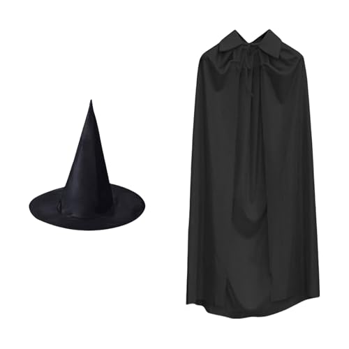 Chenxi Studio Hexenumhang Hexenhut Halloween Hexenkostüm Hexenumhang Kostüm Halloween Umhang für Kinder Erwachsene Halloween Cosplay Party Chenxi Studio Hexenumhang Hexenhut Halloween Hexenkostüm Hexenumhang Kostüm Halloween Umhang für Kinder Erwachsene Halloween Cosplay Party von Chenxi Studio