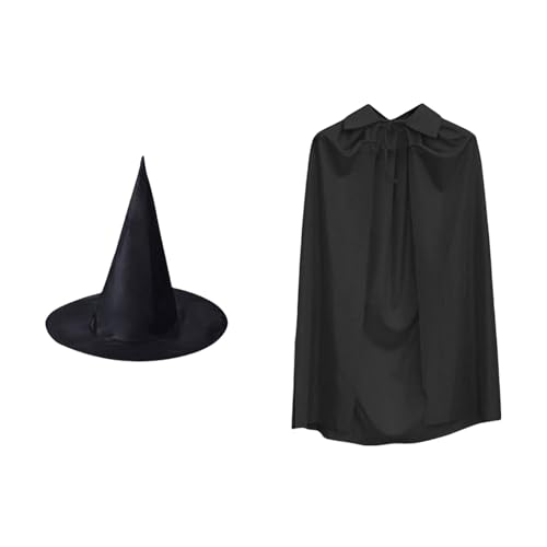 Chenxi Studio Hexenumhang Hexenhut Halloween Hexenkostüm Hexenumhang Kostüm Halloween Umhang für Kinder Erwachsene Halloween Cosplay Party Chenxi Studio Hexenumhang Hexenhut Halloween Hexenkostüm Hexenumhang Kostüm Halloween Umhang für Kinder Erwachsene Halloween Cosplay Party von Chenxi Studio