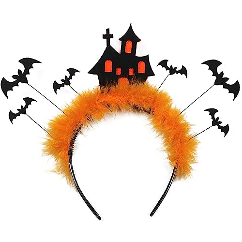 Chenxi Studio Schreckliche Fledermäuse Schlösser Girlande Stirnband Cosplay Zubehör Kopfschmuck mit Partykleidung Jungen Mädchen Chenxi Studio Schreckliche Fledermäuse Schlösser Girlande Stirnband Cosplay Zubehör Kopfschmuck mit Partykleidung Jungen Mädchen von Chenxi Studio