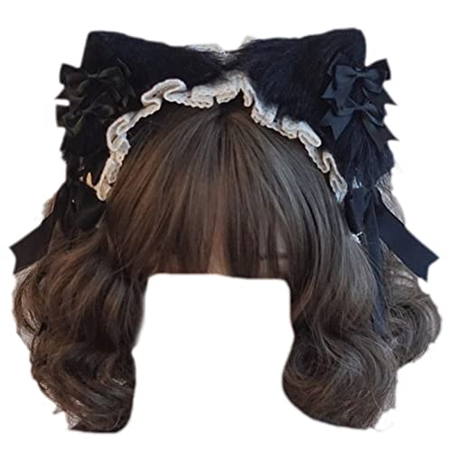 Chenxi Studio Show Stirnband Cosplay Haarband Spitze Schleife Plüsch Stirnbänder Lolita-Stil Kostüm Requisiten Kopfschmuck Mädchen Kopfbedeckung Chenxi Studio Show Stirnband Cosplay Haarband Spitze Schleife Plüsch Stirnbänder Lolita-Stil Kostüm Requisiten Kopfschmuck Mädchen Kopfbedeckung von Chenxi Studio