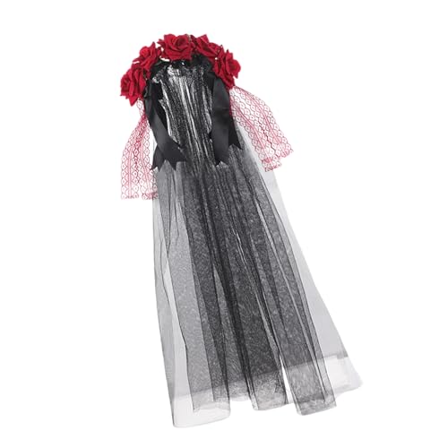 Chenxi Studio Tag der Toten Kopfschmuck Rose Blumenkronen Schleier Mexikaner Festival Blumen Kopfschmuck Halloween Sugar Skull Kostüm Rose Blumen Kronen Schleier Chenxi Studio Tag der Toten Kopfschmuck Rose Blumenkronen Schleier Mexikaner Festival Blumen Kopfschmuck Halloween Sugar Skull Kostüm Rose Blumen Kronen Schleier von Chenxi Studio