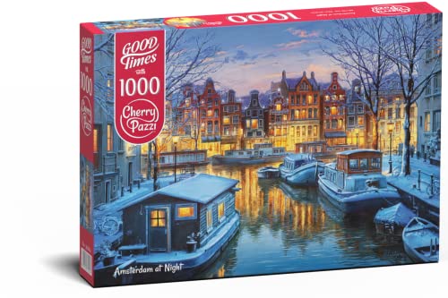 Cherry Pazzi Puzzle 1000 pièces : Amsterdam la nuit von CherryPazzi