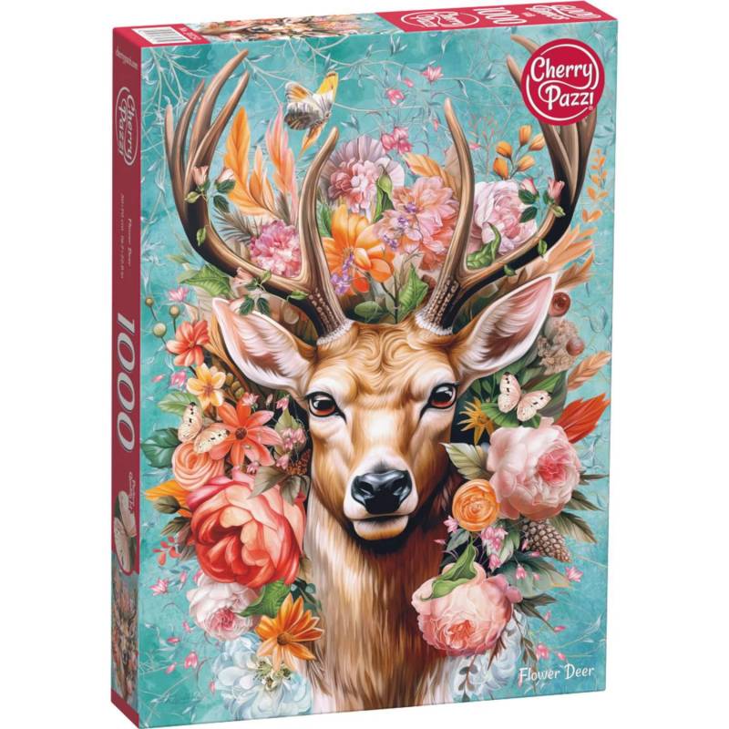CherryPazzi Puzzle 1000 Teile - Flower Deer - CherryPazzi Puzzle 1000 Teile - Flower Deer - von CherryPazzi
