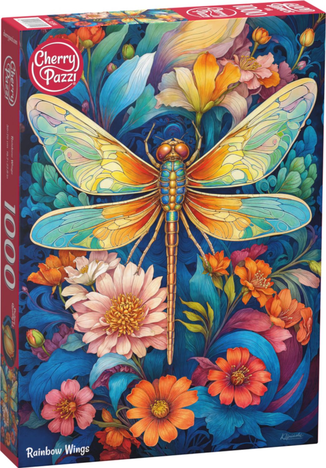CherryPazzi Puzzle 1000 Teile – Rainbow Wings - von CherryPazzi