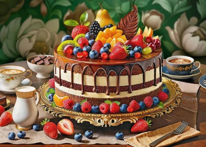 CherryPazzi Puzzle 1000 Teile – Sweet Pleasure - von CherryPazzi