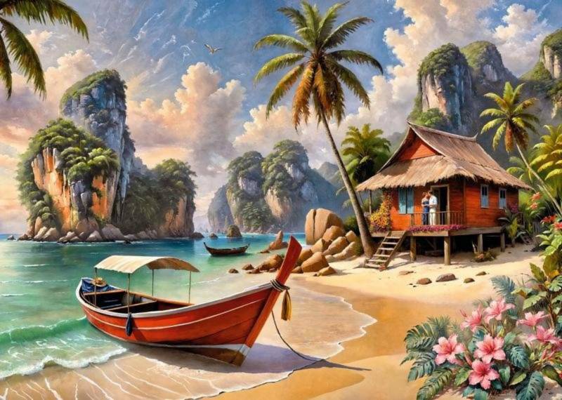 CherryPazzi Puzzle 1000 Teile – Thai Paradise - von CherryPazzi