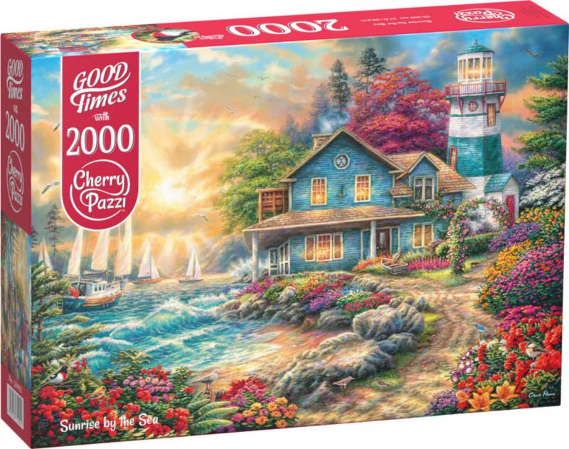 CherryPazzi Puzzle 2000 Teile - Sunrise by the Sea - von CherryPazzi