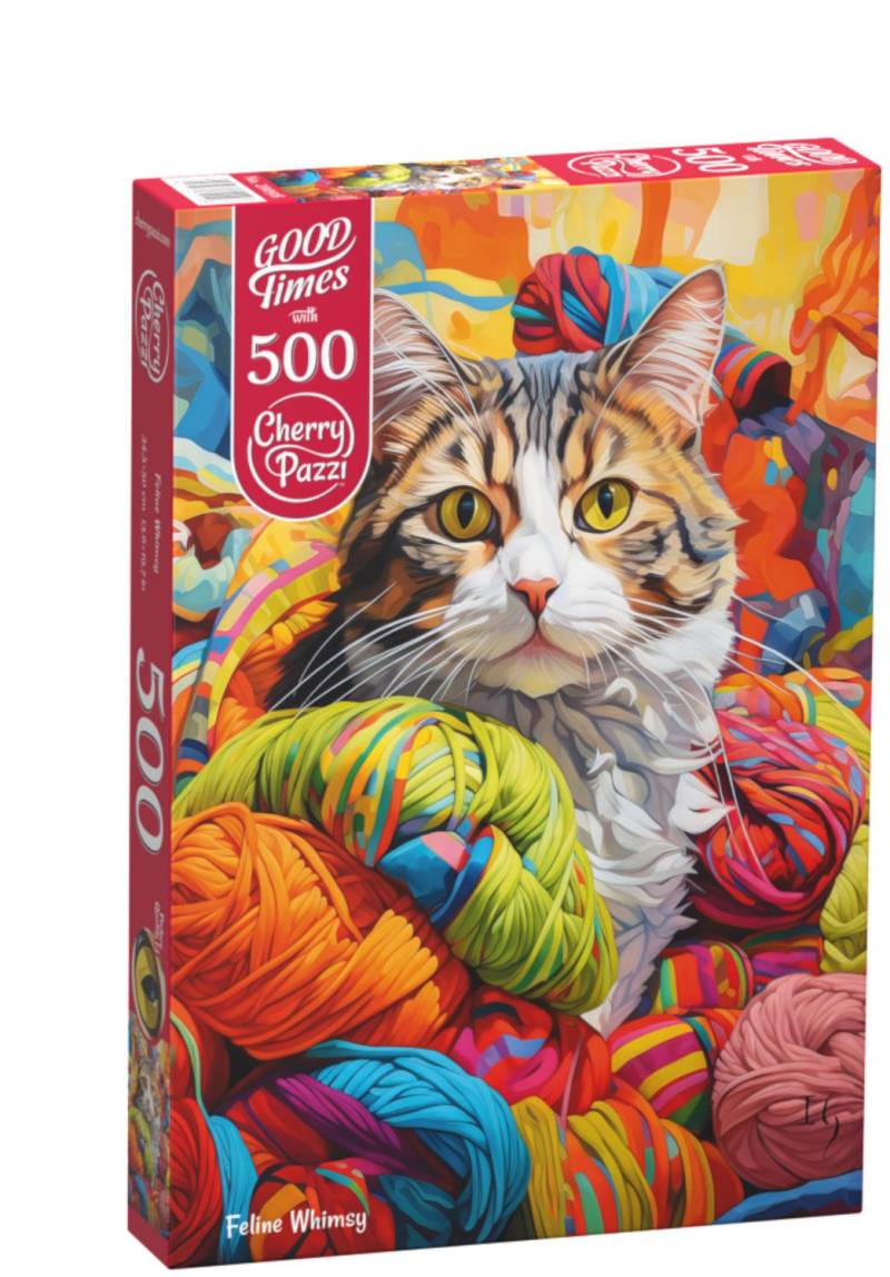 CherryPazzi Puzzle 500 Teile - Feline Whimsy - von CherryPazzi