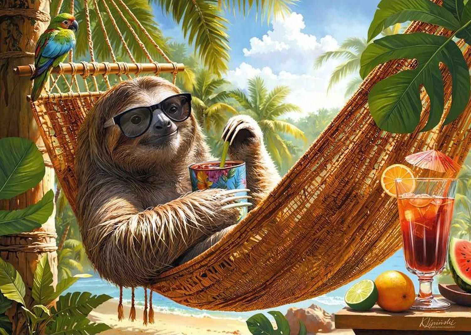 CherryPazzi Puzzle 500 Teile – No Hurry, No Worries - von CherryPazzi