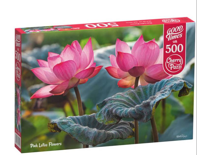 CherryPazzi Puzzle 500 Teile – Pink Lotus Flowers - von CherryPazzi