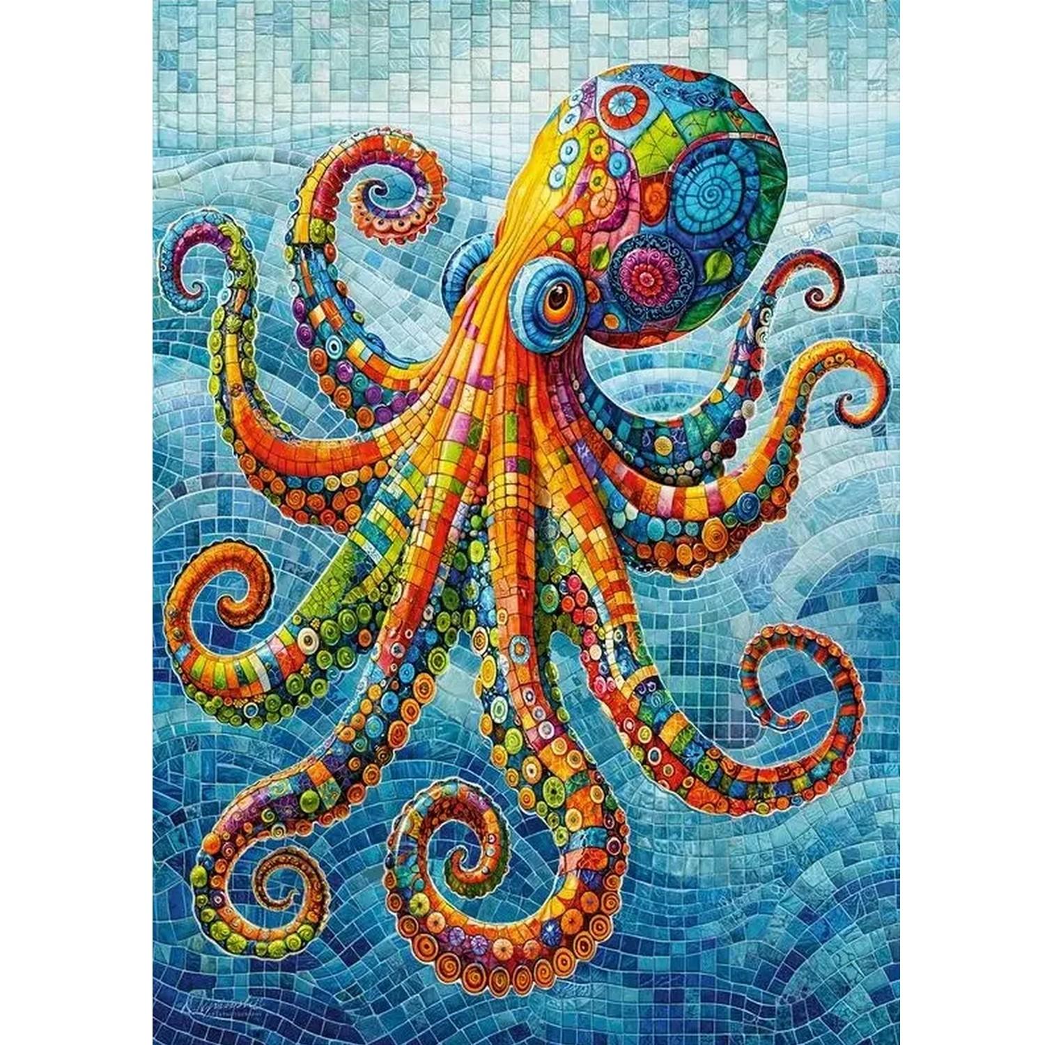 CherryPazzi Puzzle 500 Teile - Splish Splash Octopus - von CherryPazzi