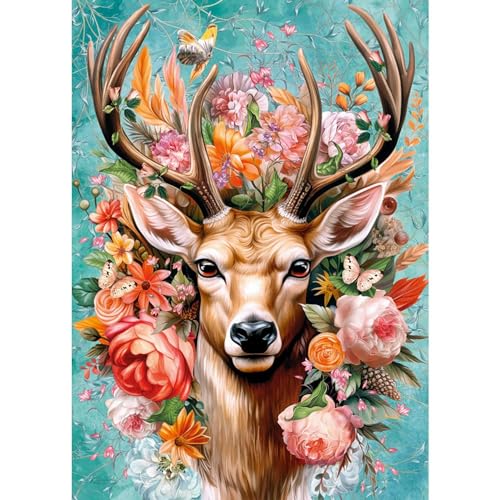 CherryPazzi Puzzle mit 1000 Teilen: Hirsch in Blüten CherryPazzi Puzzle mit 1000 Teilen: Hirsch in Blüten von Cherrypazzi