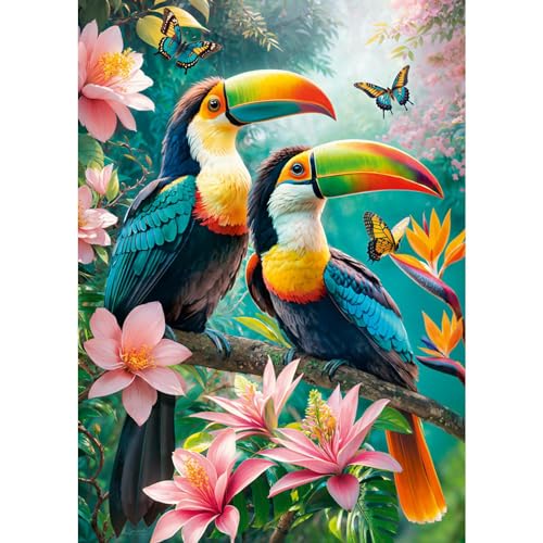 CherryPazzi Puzzle mit 1000 Teilen: Tukanparadies CherryPazzi Puzzle mit 1000 Teilen: Tukanparadies von Cherrypazzi