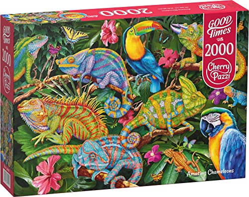 Puzzle 2000 pièces : Caméléons étonnants Puzzle 2000 pièces : Caméléons étonnants von Cherrypazzi