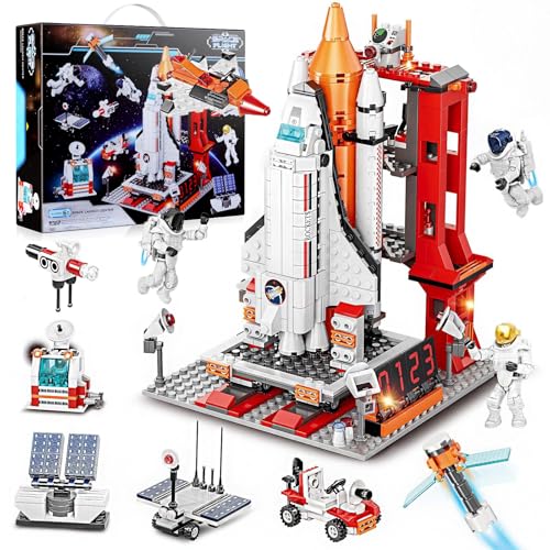 Cherubfunz 855 Stücke Space Shuttle Spielzeug für Kinder, erforschen das Universum Modell mit Rakete und Launcher Baustein für Raumfahrt-Fans Cherubfunz 855 Stücke Space Shuttle Spielzeug für Kinder, erforschen das Universum Modell mit Rakete und Launcher Baustein für Raumfahrt-Fans von Cherubfunz