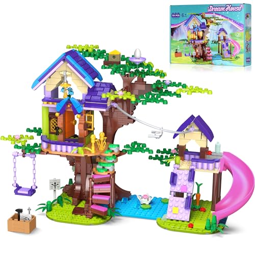 Cherubfunz Friends Baumhaus-Bauset, 791 PCS City Wald Haus Wohnung, Freundschaftsbaumhaus Baustein-Spielzeug mit Schaukel, Rutschen für Kinder Mädchen Jungen ab 6-15+Jahren Cherubfunz Friends Baumhaus-Bauset, 791 PCS City Wald Haus Wohnung, Freundschaftsbaumhaus Baustein-Spielzeug mit Schaukel, Rutschen für Kinder Mädchen Jungen ab 6-15+Jahren von Cherubfunz
