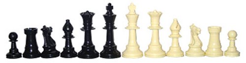 ChessEbook Schachfiguren aus Kunststoff, KH 95 mm gewichtet von ChessEbook