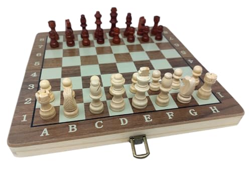 ChessEbook Magnetisches Schachspiel 29 x 29 cm - Klappbares Schachbrett - Reiseschachspiel - Schach - Chess Board Set - Schachset - Schachspiel für Kinder und Erwachsene von Chessebook