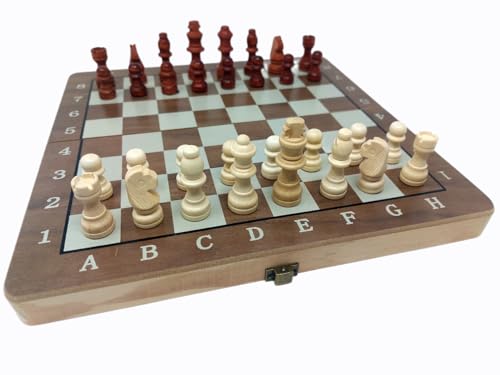 ChessEbook Magnetisches Schachspiel 29 x 29 cm - Spiegelschach - Klappbares Schachbrett - Reiseschachspiel - Schach - Chess Board Set - Schachset - Schachspiel für Kinder und Erwachsene von Chessebook