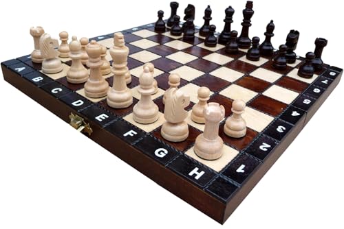 ChessEbook Schachspiel - Hochwertiges Schachbrett aus Holz 27 x 27 cm - Reiseschachspiel - Schachset - Schach - Chess Board Set - Klappbar ChessEbook Schachspiel - Hochwertiges Schachbrett aus Holz 27 x 27 cm - Reiseschachspiel - Schachset - Schach - Chess Board Set - Klappbar von Chessebook
