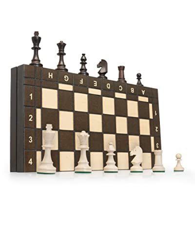 ChessEbook Schachspiel - Hochwertiges Schachbrett aus Holz - Chess Board Set klappbar - Schachbrett-Spielset mit Schachfiguren - 41x41 cm von Chessebook