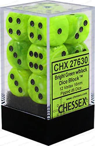 Chessex 27630 Dice, grün, 16mm von Chessex