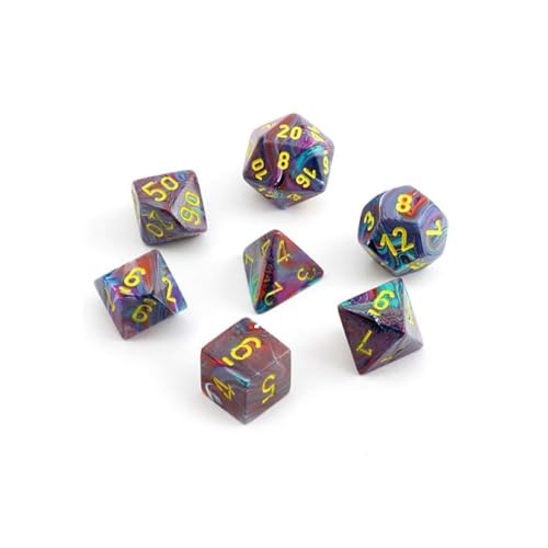 Chessex Festive 7-Die Set - Mosaic w/Yellow von Chessex