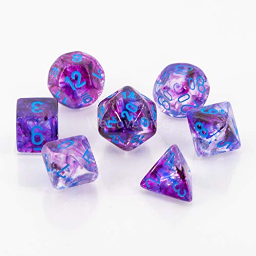 Nebula Polyhedral Nocturnal/Blue Luminary 7-Die Set Nebula Polyhedral Nocturnal/Blue Luminary 7-Die Set von Chessex