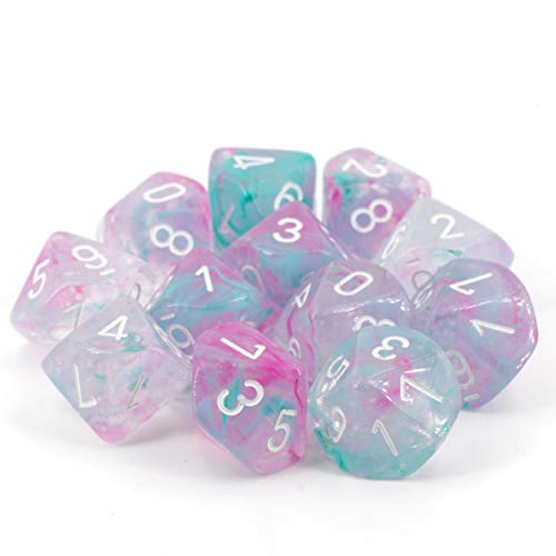Nebula Wisteria/White Luminary Set of Ten d10s Nebula Wisteria/White Luminary Set of Ten d10s von Chessex