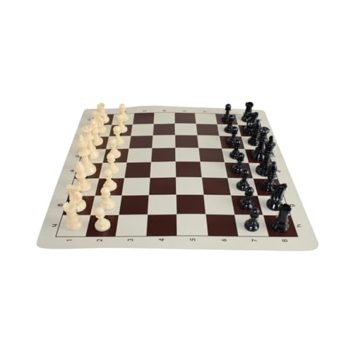 Brown Club Roll-Up-Schach-Set, 35,6 cm von Chessgammon