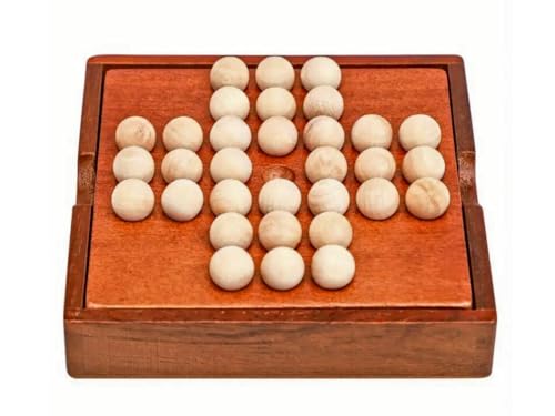 Chessgammon Reisesolitär-Familienspiel aus Holz, quadratisch, 12,7 cm Chessgammon Reisesolitär-Familienspiel aus Holz, quadratisch, 12,7 cm von Chessgammon