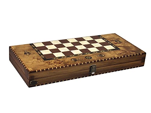 Helena Backgammon-Set Rural Bird Eye Ahorn 20 Zoll von Chessgammon