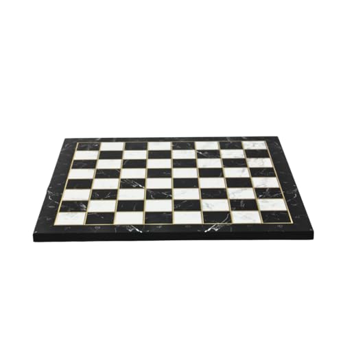 Schachbrett mit schwarzem Marmor-Design, 35,6 cm Schachbrett mit schwarzem Marmor-Design, 35,6 cm von Chessgammon