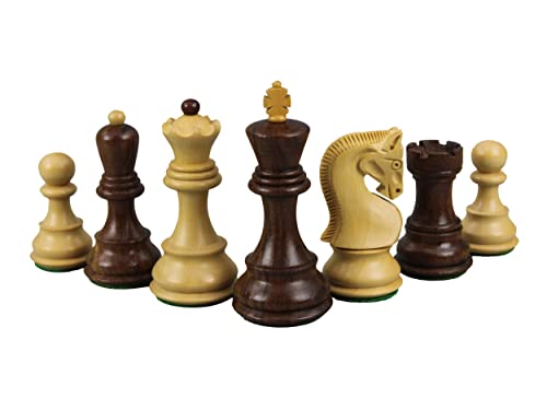 Schachfiguren Zagreb Serie 1959 in Buchsbaum von Sheesham Staunton 3.75 von Chessgammon