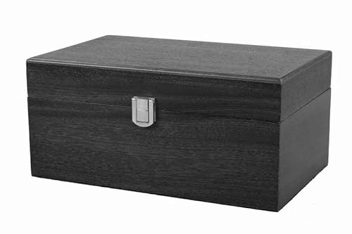 Schachbox, groß, Ebenholz mit Metallverschluss, 10,7 cm Schachbox, groß, Ebenholz mit Metallverschluss, 10,7 cm von Chessgammon