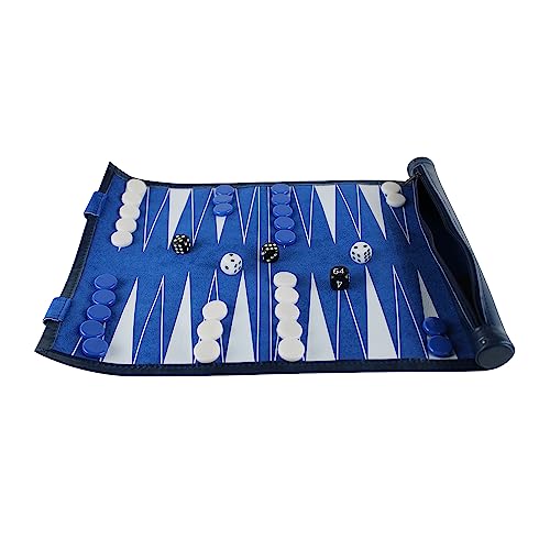 Chessgammon Travel Roll Up Backgammon-Set, 33 cm, Blau für 2 Spieler ab 18 Jahren Chessgammon Travel Roll Up Backgammon-Set, 33 cm, Blau für 2 Spieler ab 18 Jahren von Chessgammon